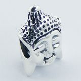 Sterling Silver Bead Spiritual Jewelry Thai Buddha